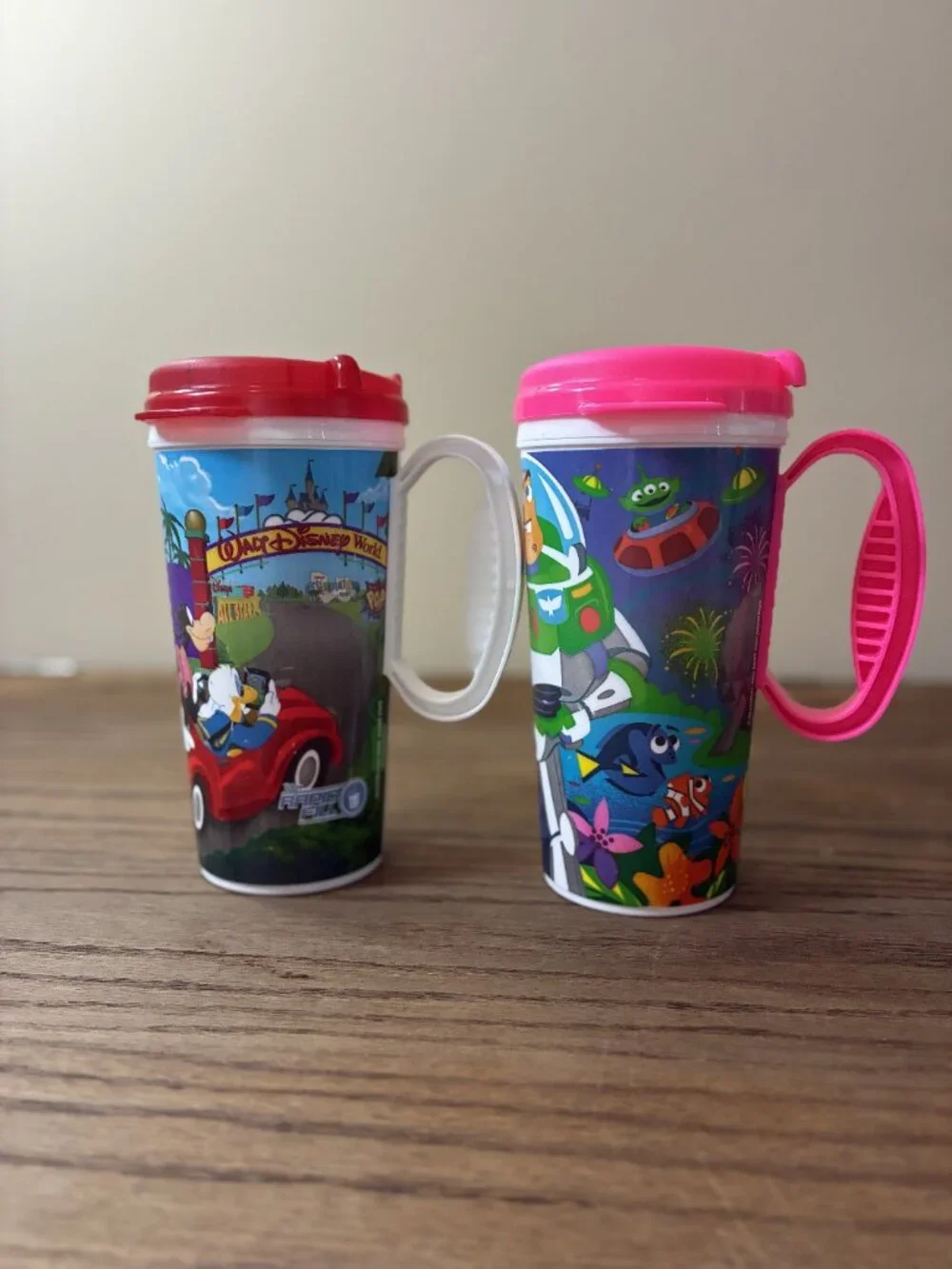 Walt Disney World Resort Reusable Refillable 16oz Mug; Lot of 6; Assorted